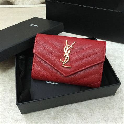 ysl red envelope wallet|ysl monogram wallet.